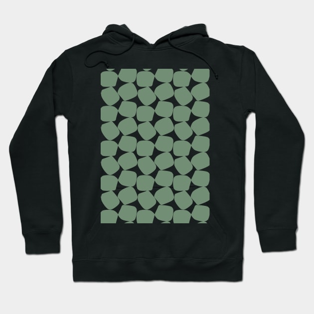 Bold Geometric Pattern 2 in Green Hoodie by tramasdesign